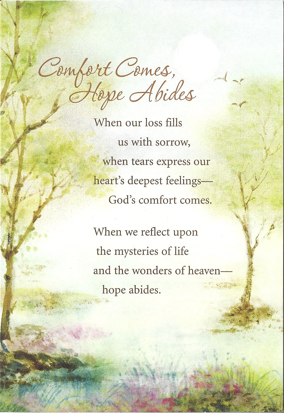 50Pcs Bereavement Prayer Cards Memorial Sympathy Thinking Of